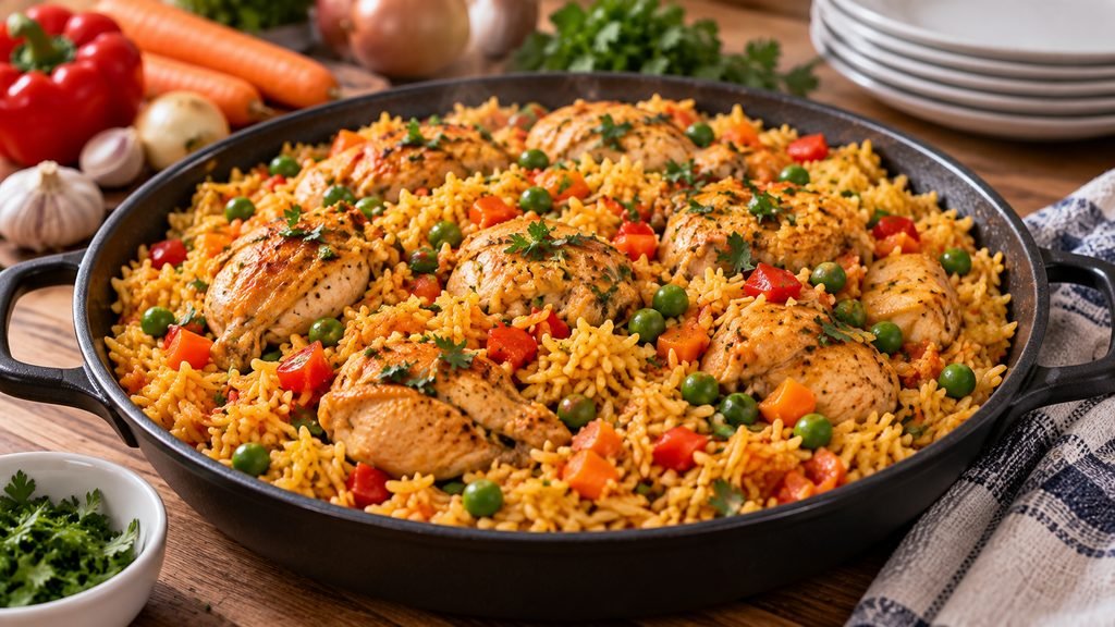 6 comidas económicas que puedes preparar con pollo arroz pollo vegetales economico