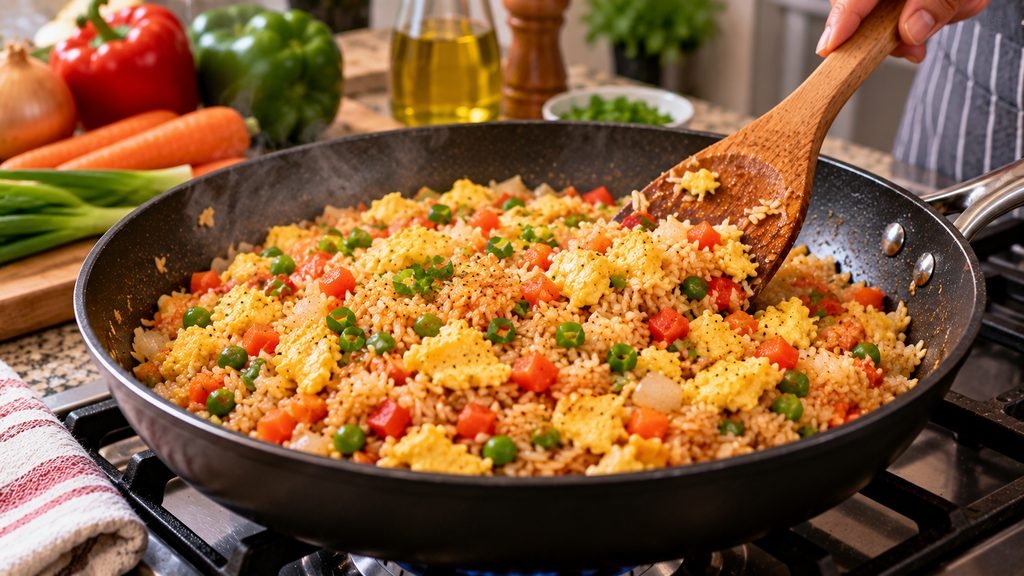 5 recetas fáciles con huevos para cuando no sabes qué cocinar arroz salteado con huevo