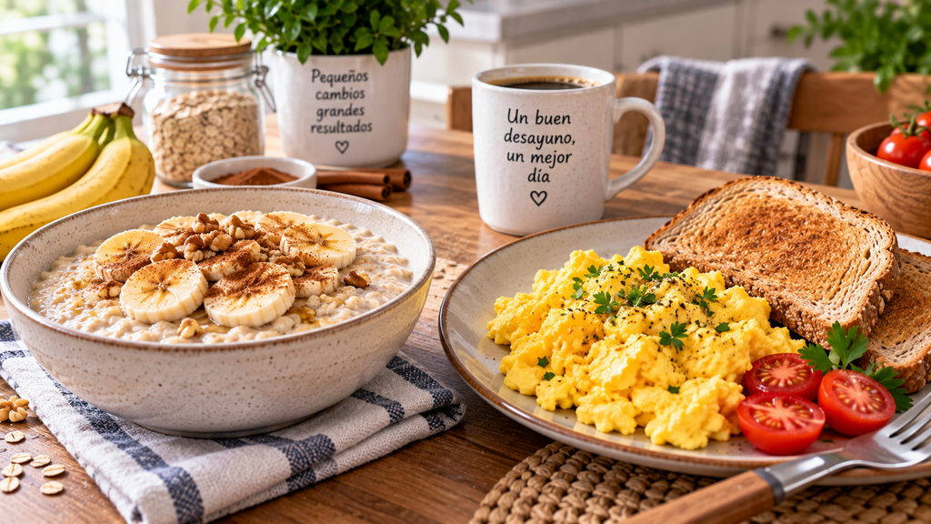 avena banana huevos desayuno avena banana huevos desayuno