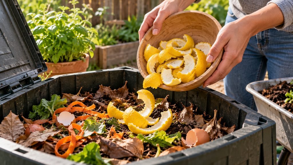 cascaras limon compost