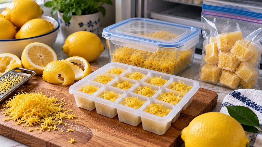 congelar ralladura limon