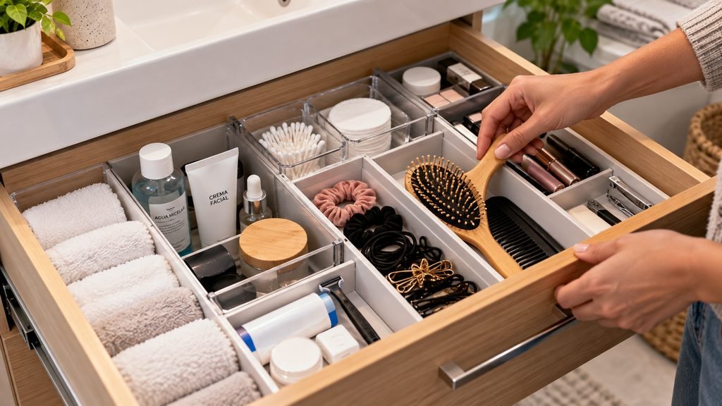 9 ideas para organizar un baño pequeño y mantenerlo ordenado organizar cajones bano