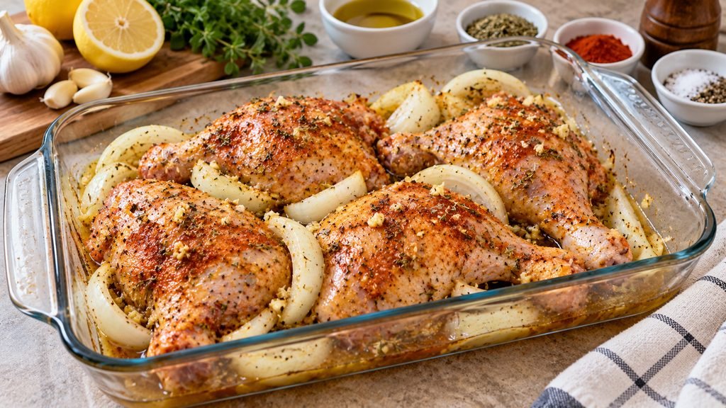 Pollo al horno jugoso: receta fácil para preparar en casa pollo sazonado antes de hornear